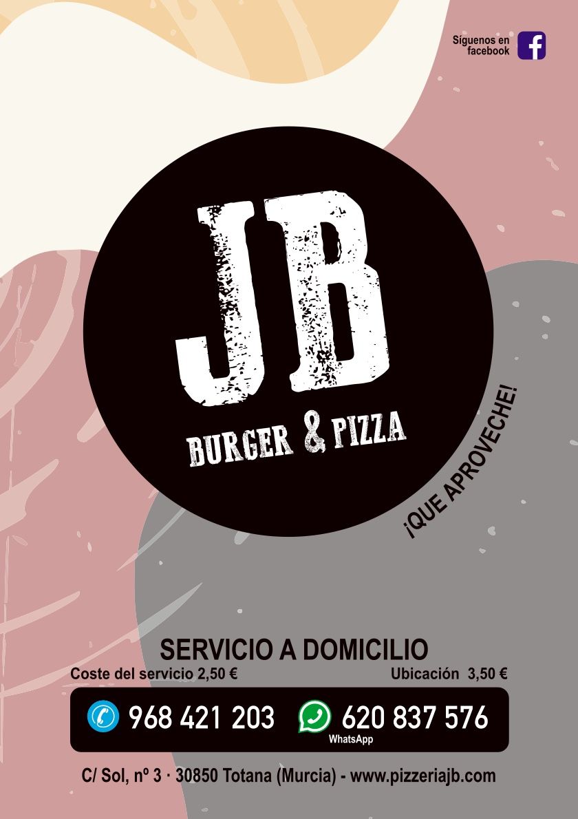 Carta de Pizzería - Burger J&B, página 1