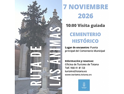 RUTA DE LAS ÁNIMAS. VISITA GUIADA, CEMENTERIO HISTÓRICO 2026