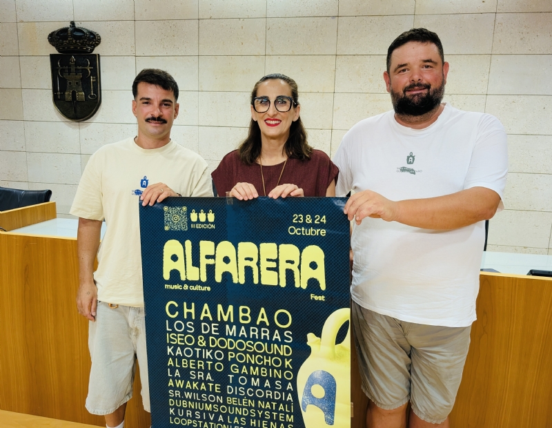 El sonido evocador de “Chambao” lidera el cartel de artistas del III Alfarera Fest Music&Culture, que se celebra el 23 y 24 de octubre en la Ciudad Deportiva “Valverde Reina”