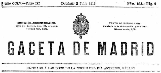 En el año 1916 cinco municipios murcianos cambiaron su nombre por Decreto del Gobierno de la Nación, Foto 1