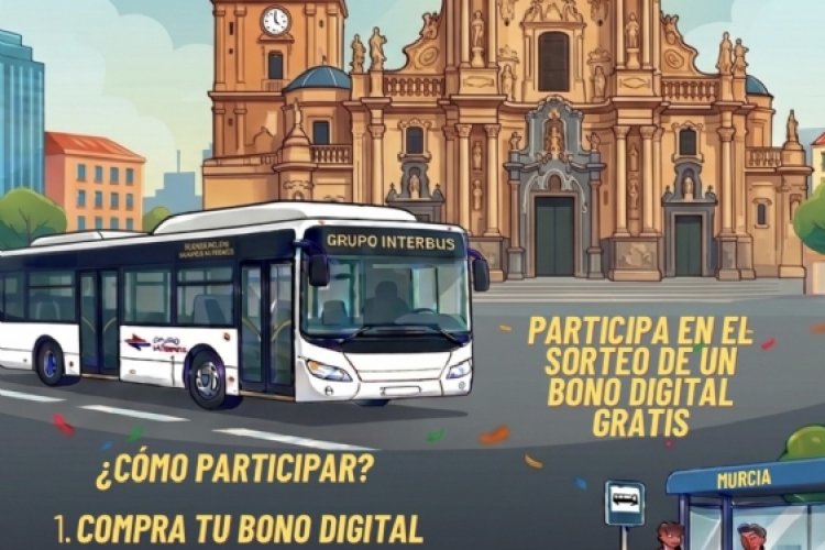 La adjudicataria del servicio público de transporte regular de viajeros entre Lorca y Murcia vuelve a poner en marcha el uso del Bono Digital con una serie de ventajas para los usuarios