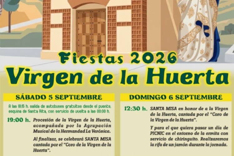 Arranca el mes de septiembre con las tradicionales fiestas de la Virgen de La Huerta, que se celebran este próximo sábado y domingo