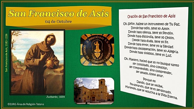 San Francisco de Asís y Totana: 800 años de huella y devoción franciscana, Foto 1