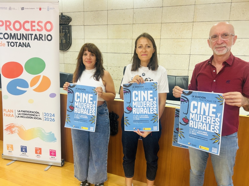 Totana proyectará tres películas dentro del IX Ciclo Nacional de Cine y Mujeres Rurales, que promueve el Proceso Comunitario organizado por el Ministerio de Agricultura